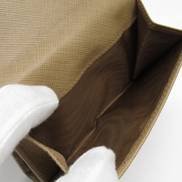 Salvatore Ferragamo Bi fold Wallet Brown Silver Leather - Picture 4 of 5